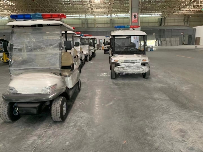 成都天府國(guó)際機(jī)場(chǎng)訂購(gòu)我司電動(dòng)巡邏車